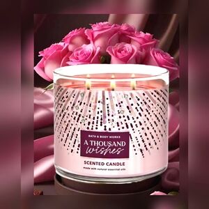 NEW IN BOX Bath & Body Works A Thousand Wishes Scented 3Wick Candle 14.5 oz/41 g